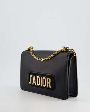 Christian Dior Black J'ADIOR Flap Bag with Gold Hardware