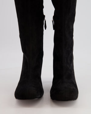Hermès Black Suede Hurricane Thigh-High Boots Size EU 41 RRP £2,250