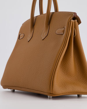 *RARE* Hermès Birkin 25cm Retourne in Gold Togo Leather with Palladium Hardware