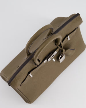 *RARE* Hermès Birkin Bag Retourne 25cm in Toundra Togo Leather with Palladium Hardware