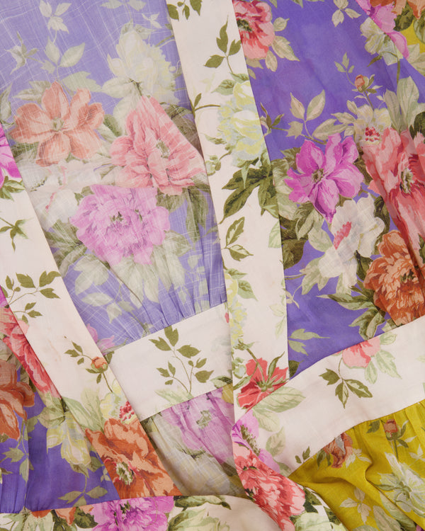 Zimmermann Multicoloured Floral Long-Sleeve Maxi Dress Size 2 (UK 12)