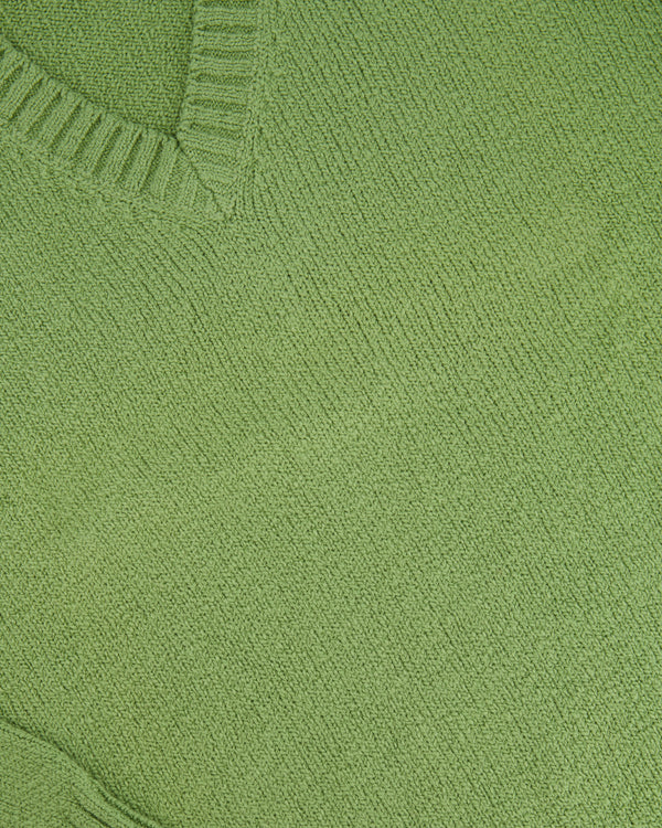 Loro Piana Pistachio Green V-Neck Long Sleeve Jumper Size IT 44 (UK 12)