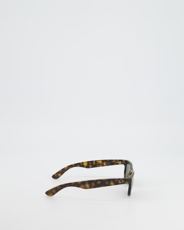 Ray Ban Brown Tortoiseshell Rectangular Sunglasses