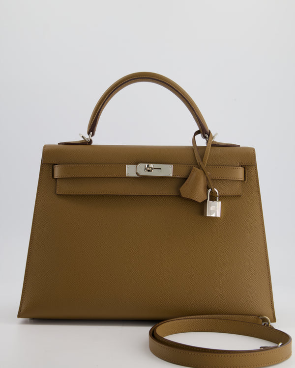 Hermès Alezan Kelly Bag Sellier 32cm in Epsom Leather and Palladium Hardware