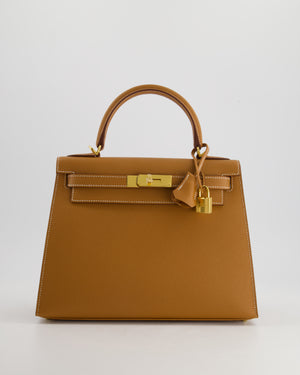 *HOLY GRAIL* Hermès Kelly 28 Sellier  Bag in Gold Epsom Leather with Gold Hardware