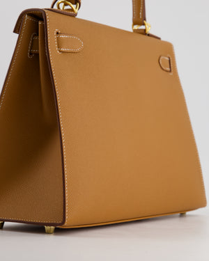 *HOLY GRAIL* Hermès Kelly 28 Sellier  Bag in Gold Epsom Leather with Gold Hardware