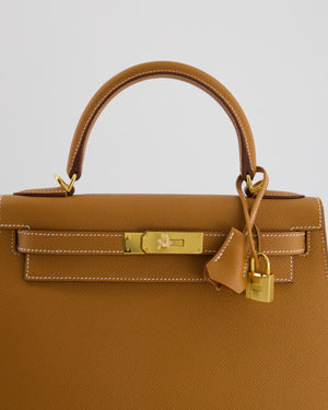 *HOLY GRAIL* Hermès Kelly 28 Sellier  Bag in Gold Epsom Leather with Gold Hardware