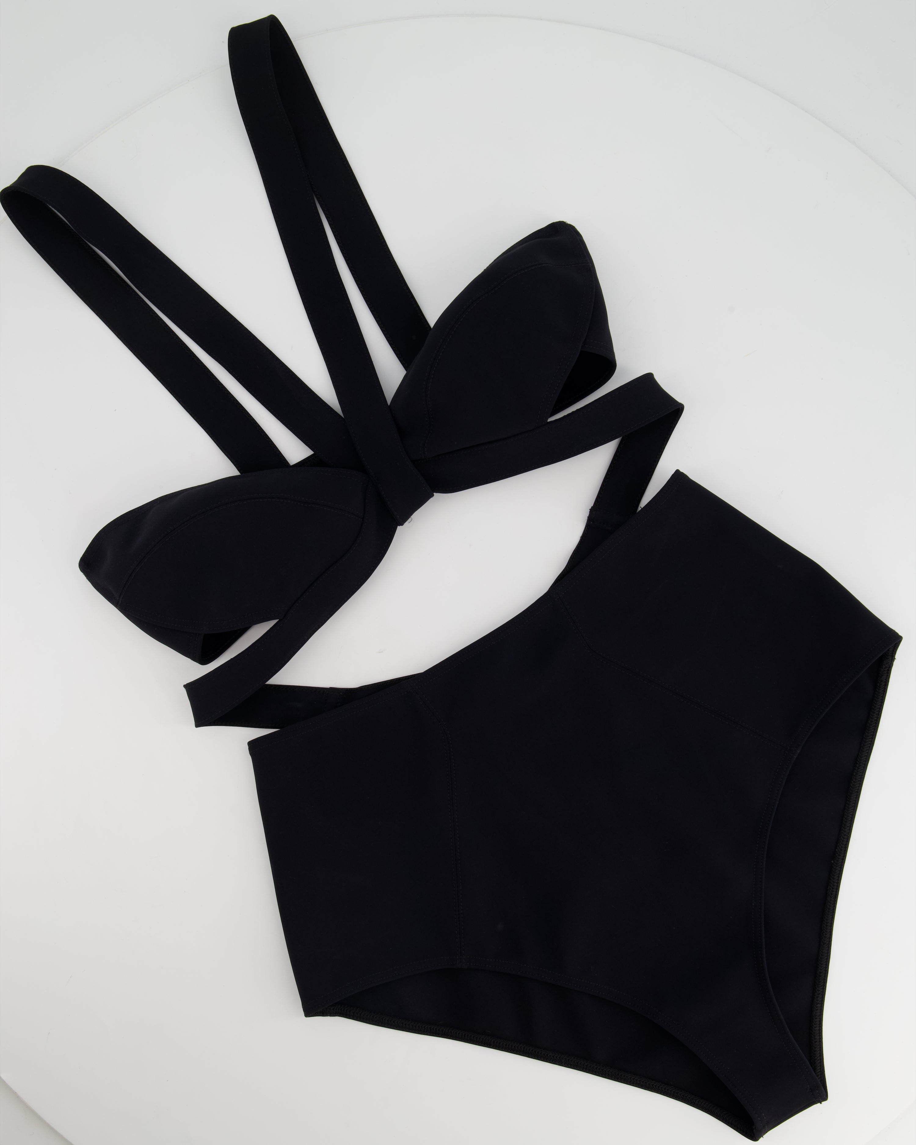 Alaïa Black Cut-Out Swimsuit FR 38 (UK 10) RRP £610 – Sellier