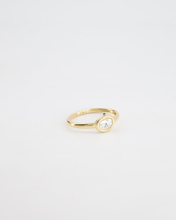 Cartier Baignoire 1920 Bangle Yellow Gold Quartz Ladies Watch WGBA0021