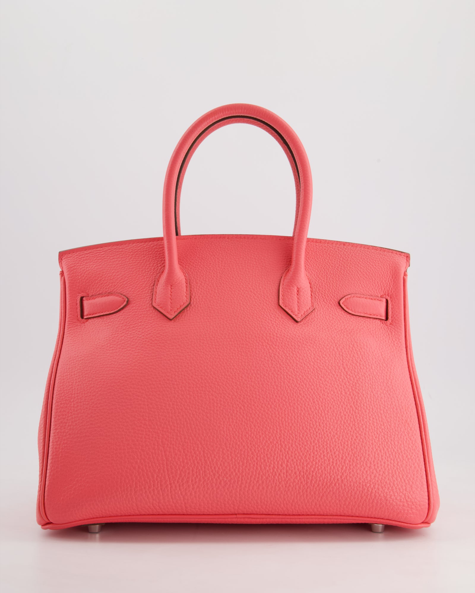HERMES 口紅☆*。 Hermès Birkin 30cm Retourne Bag in Rose Lipstick Togo Leather and