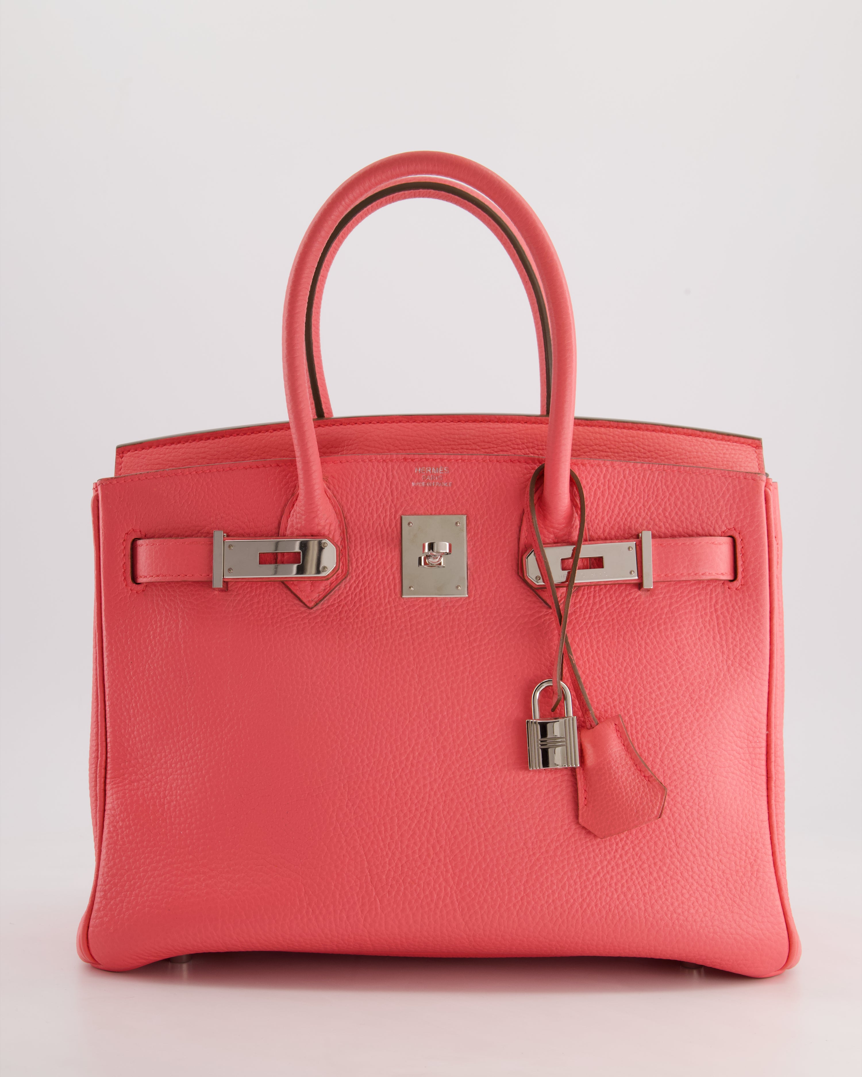 Hermès Birkin 30cm Retourne Bag in Rose Lipstick Togo Leather and