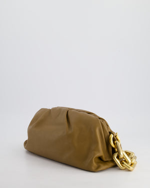 Bottega Veneta Brown Mud Chain Pouch Bag in Nappa Leather with Gold Hardware