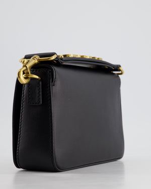*FIRE PRICE* Christian Dior Black J'Adior Top Handle Flap Bag in Calfskin Leather with Antique Gold Hardware