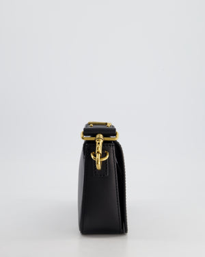 *FIRE PRICE* Christian Dior Black J'Adior Top Handle Flap Bag in Calfskin Leather with Antique Gold Hardware