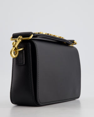 *FIRE PRICE* Christian Dior Black J'Adior Top Handle Flap Bag in Calfskin Leather with Antique Gold Hardware
