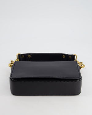 *FIRE PRICE* Christian Dior Black J'Adior Top Handle Flap Bag in Calfskin Leather with Antique Gold Hardware