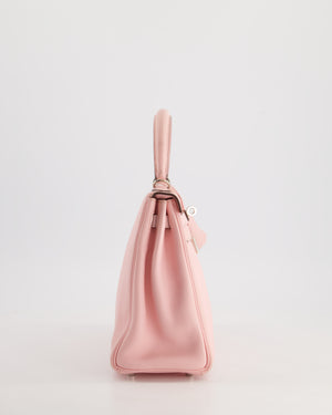 *FIRE PRICE* Hermès Kelly Bag 25cm Retourne in Rose Sakura Swift Leather with Palladium Hardware