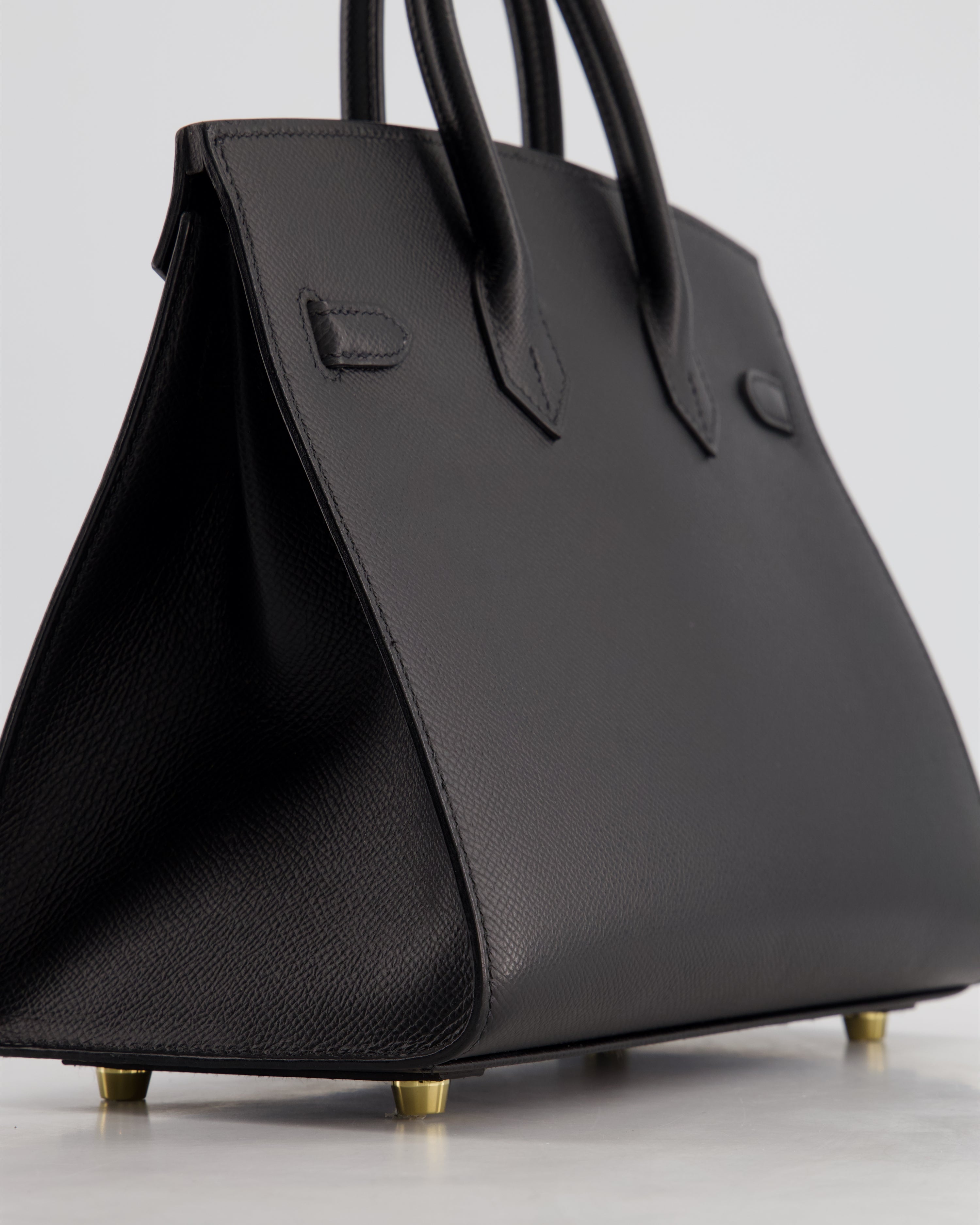 HOLY GRAIL Hermes Birkin 25cm Sellier Bag in Noir Epsom Leather with