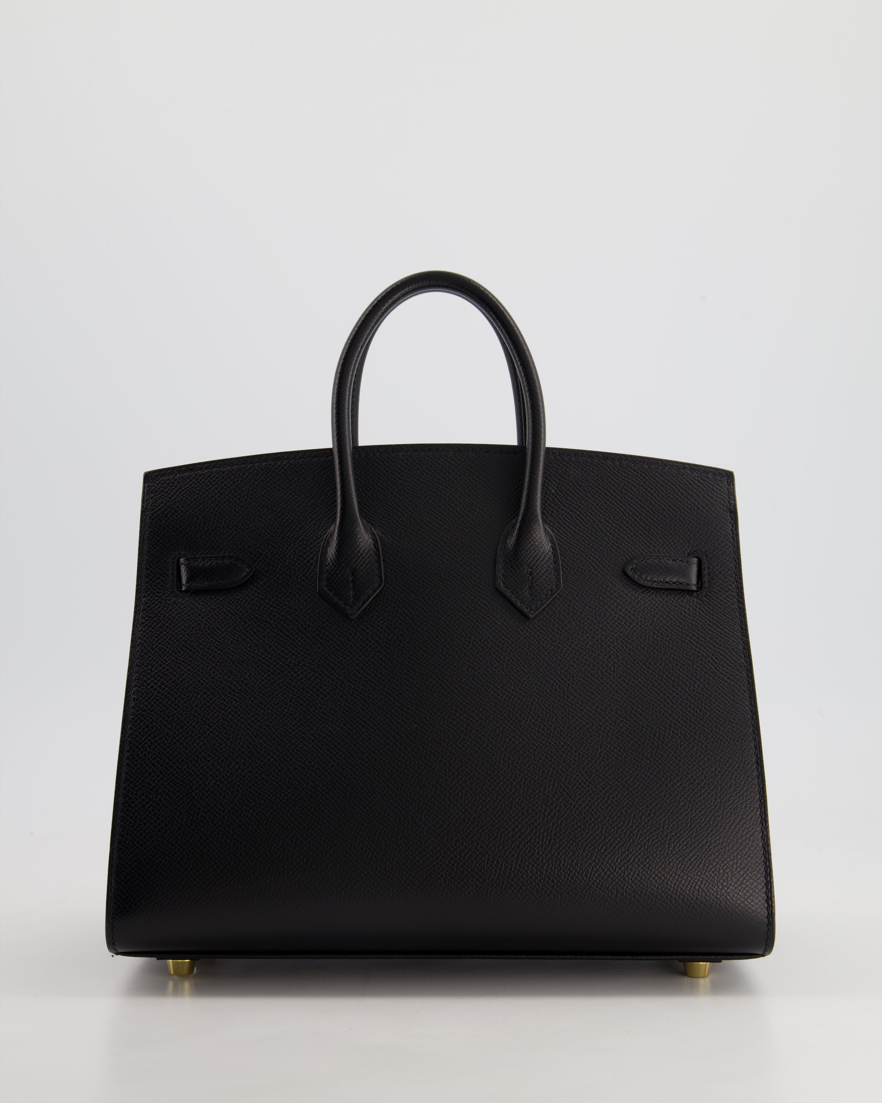 HOLY GRAIL Hermes Birkin 25cm Sellier Bag in Noir Epsom Leather with Gold Hardware
