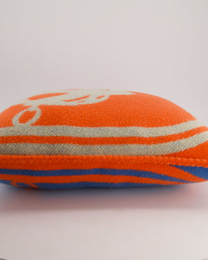 Hermès Brides De Gala Pillow in Écru, Orange & Bleu RRP £650