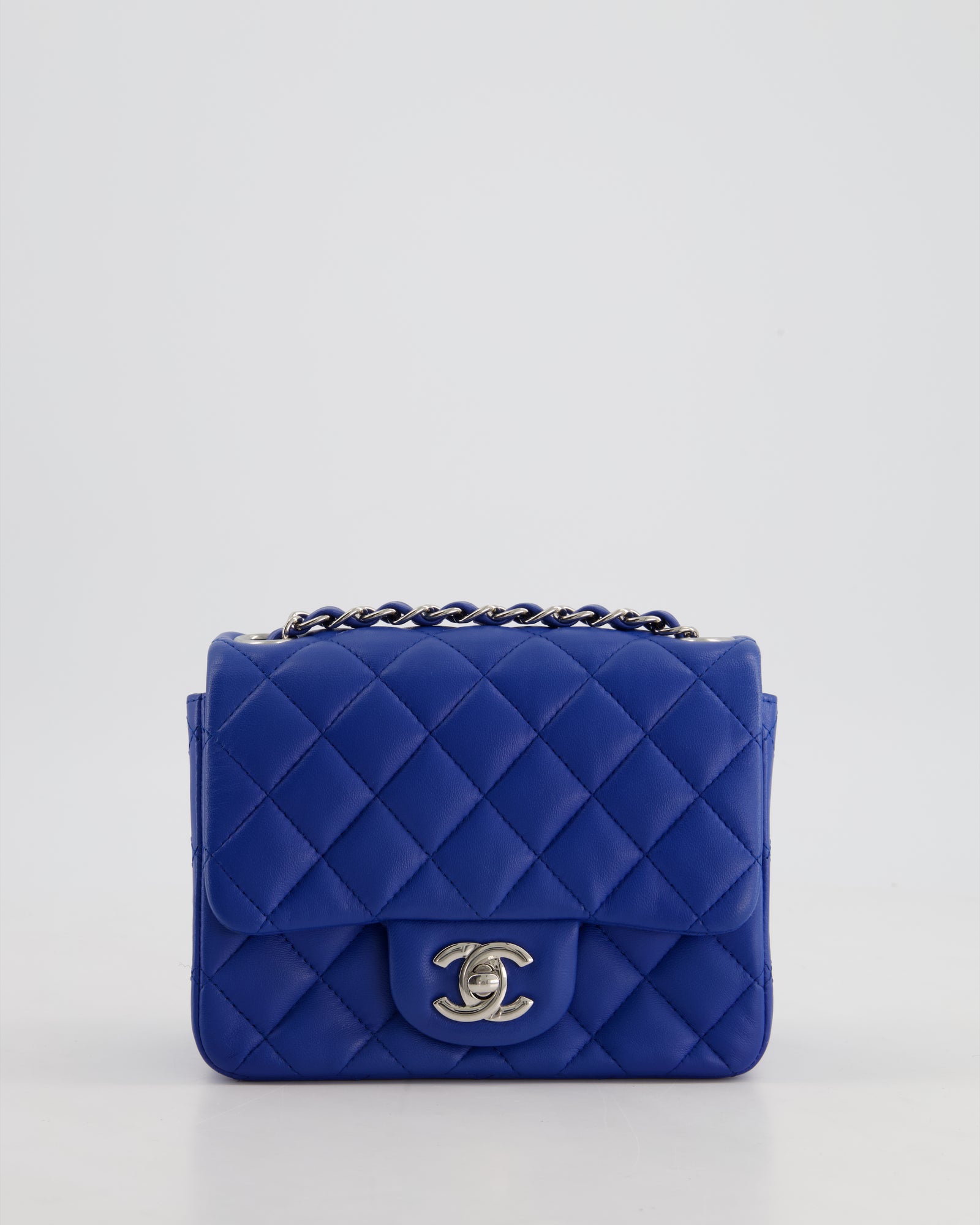 Chanel mini square blue outlet