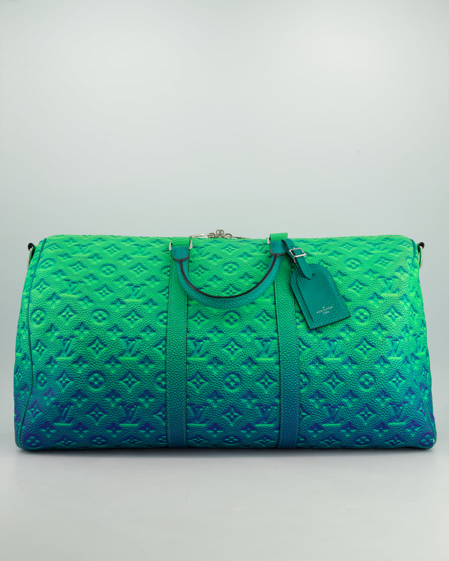 Louis Vuitton Virgil Abloh Green Blue Monogram Illusion