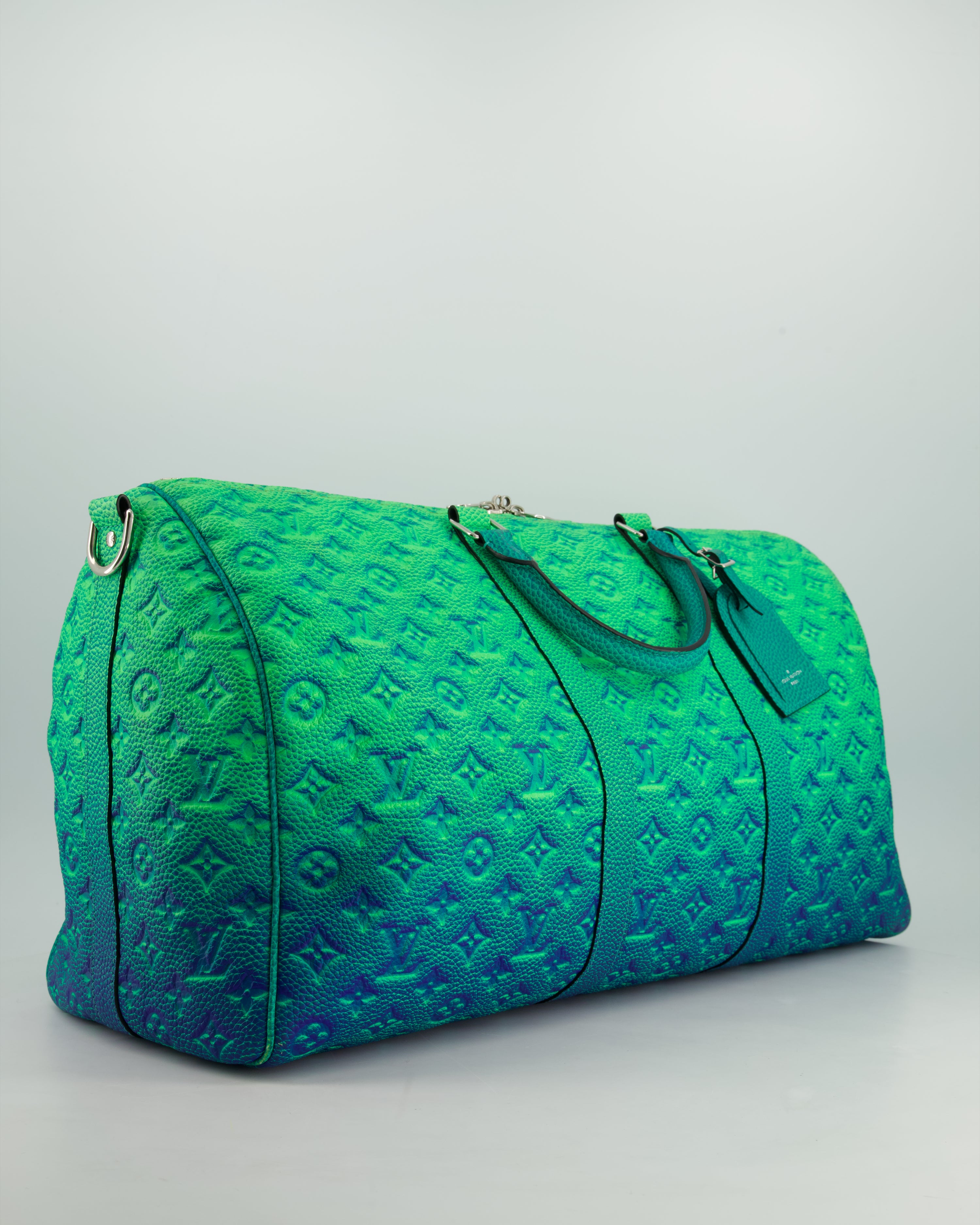 Louis Vuitton Virgil Abloh Green \u0026 Blue Monogram Illusion Taurillon Le –  Sellier