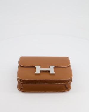*HOT* Hermès Constance III 18 Miroir Bag in Gold Epsom Leather with Palladium Hardware