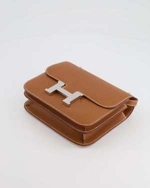 *HOT* Hermès Constance III 18 Miroir Bag in Gold Epsom Leather with Palladium Hardware