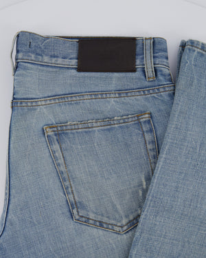 Prada Men's Blue Stone Wash Slim Jeans Size 32