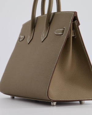 *HOLY GRAIL* Hermès Birkin 25 Sellier Bag in Etoupe Epsom Leather with Palladium Hardware