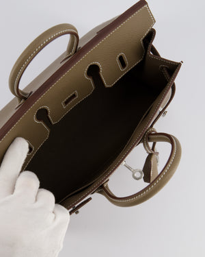 *HOLY GRAIL* Hermès Birkin 25 Sellier Bag in Etoupe Epsom Leather with Palladium Hardware