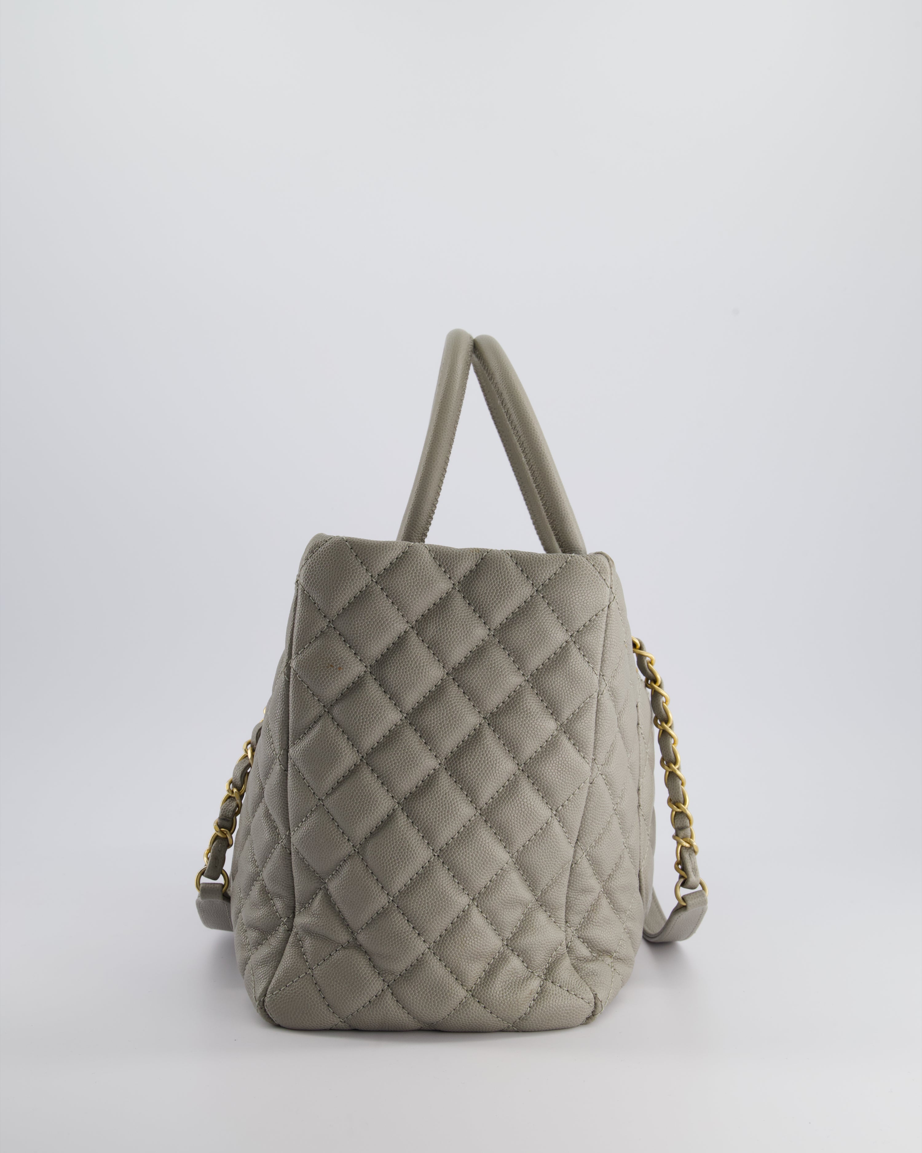 Grey chanel tote bag outlet