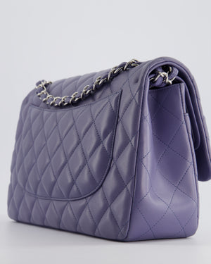 *FIRE PRICE* Chanel Lavender Jumbo Double Flap Bag in Lambskin with Silver Hardware