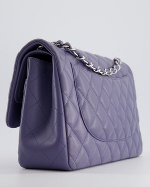 *FIRE PRICE* Chanel Lavender Jumbo Double Flap Bag in Lambskin with Silver Hardware