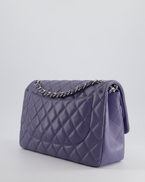 *FIRE PRICE* Chanel Lavender Jumbo Double Flap Bag in Lambskin with Silver Hardware