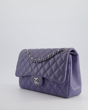 *FIRE PRICE* Chanel Lavender Jumbo Double Flap Bag in Lambskin with Silver Hardware