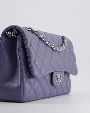*FIRE PRICE* Chanel Lavender Jumbo Double Flap Bag in Lambskin with Silver Hardware