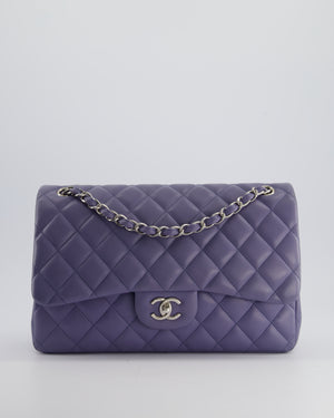 *FIRE PRICE* Chanel Lavender Jumbo Double Flap Bag in Lambskin with Silver Hardware