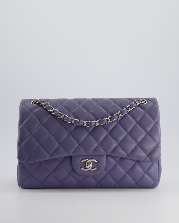 *FIRE PRICE* Chanel Lavender Jumbo Double Flap Bag in Lambskin with Silver Hardware