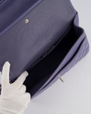 *FIRE PRICE* Chanel Lavender Jumbo Double Flap Bag in Lambskin with Silver Hardware