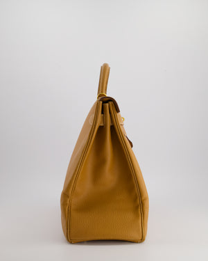 Hermès Kelly Bag 40cm in Vache Liege Grainee Leather with Gold Hardware