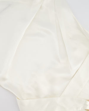 Acler White Sleeveless Maxi Dress with Belt Detail Size US 4 (UK 8)