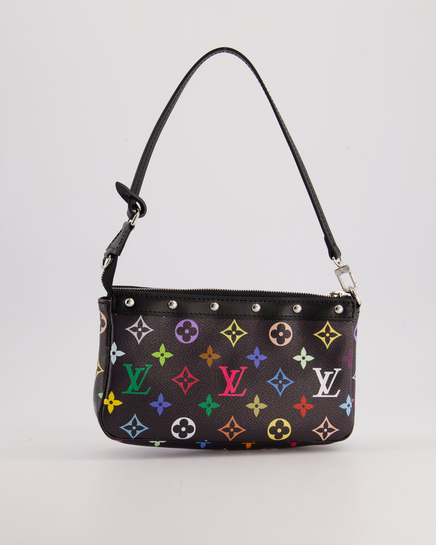 NEW* Louis Vuitton X Takashi Murakami Black Pochette Accessories