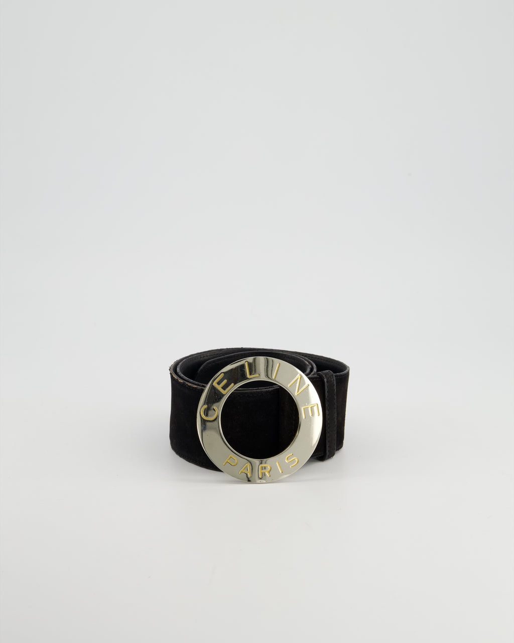 Old CELINE Wide Buckle Large Belt sz.S（CELINE Wide Belts
