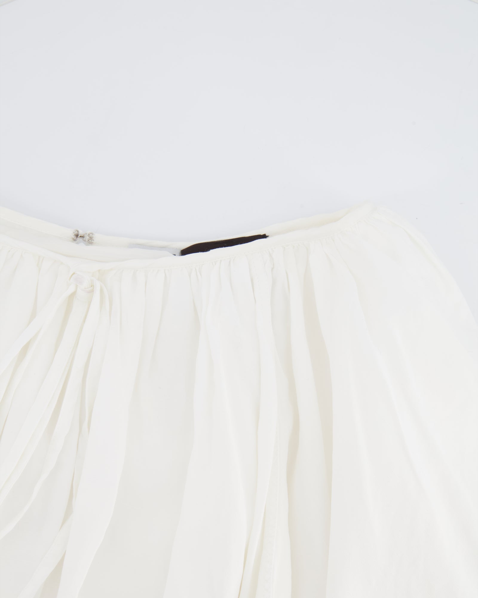 Loewe X Paula's Ibiza White Linen Strappy Mini Skirt Size FR