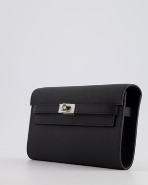 Hermès Kelly To Go Bag in Noir Epsom Leather with Palladium Hardware