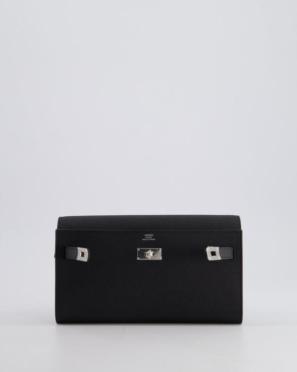 Hermès Kelly To Go Bag in Noir Epsom Leather with Palladium Hardware