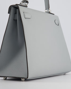 Hermès Kelly Sellier Bag 28cm in Bleu Glacier Epsom Leather with Palladium Hardware