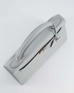 Hermès Kelly Sellier Bag 28cm in Bleu Glacier Epsom Leather with Palladium Hardware